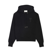 AMI de Coeur Tone-On-Tone Hoodie Black