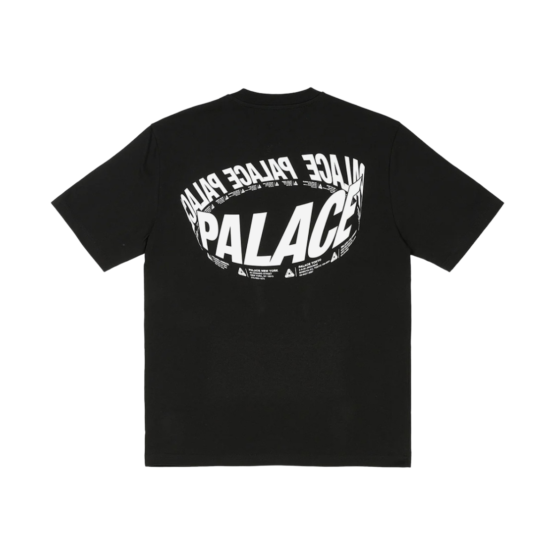- Palace Wrapper Logo T-Shirt Black - 23FW