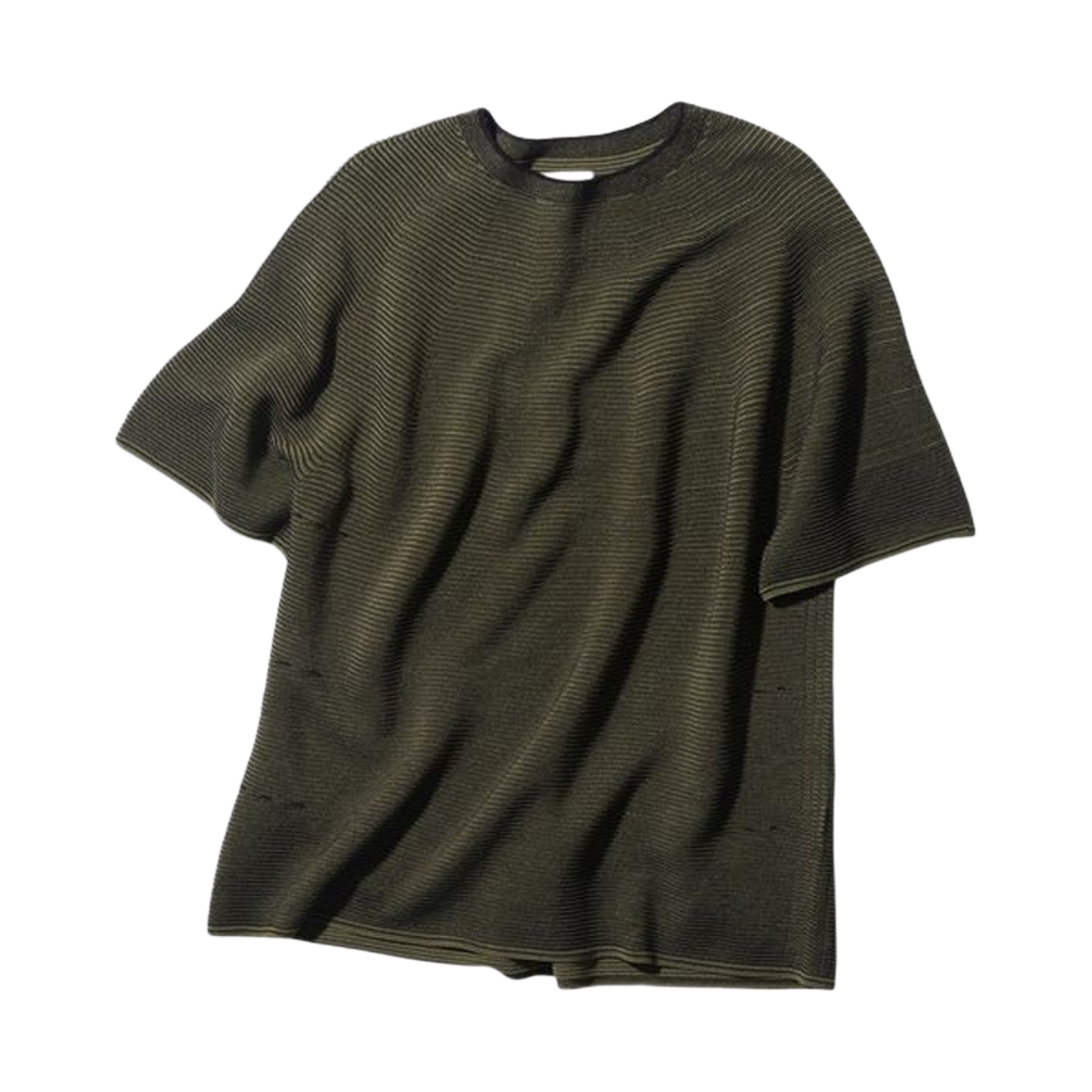 GZ33116 Goldwin 0 Japanese Paper Optical Knit Top Black