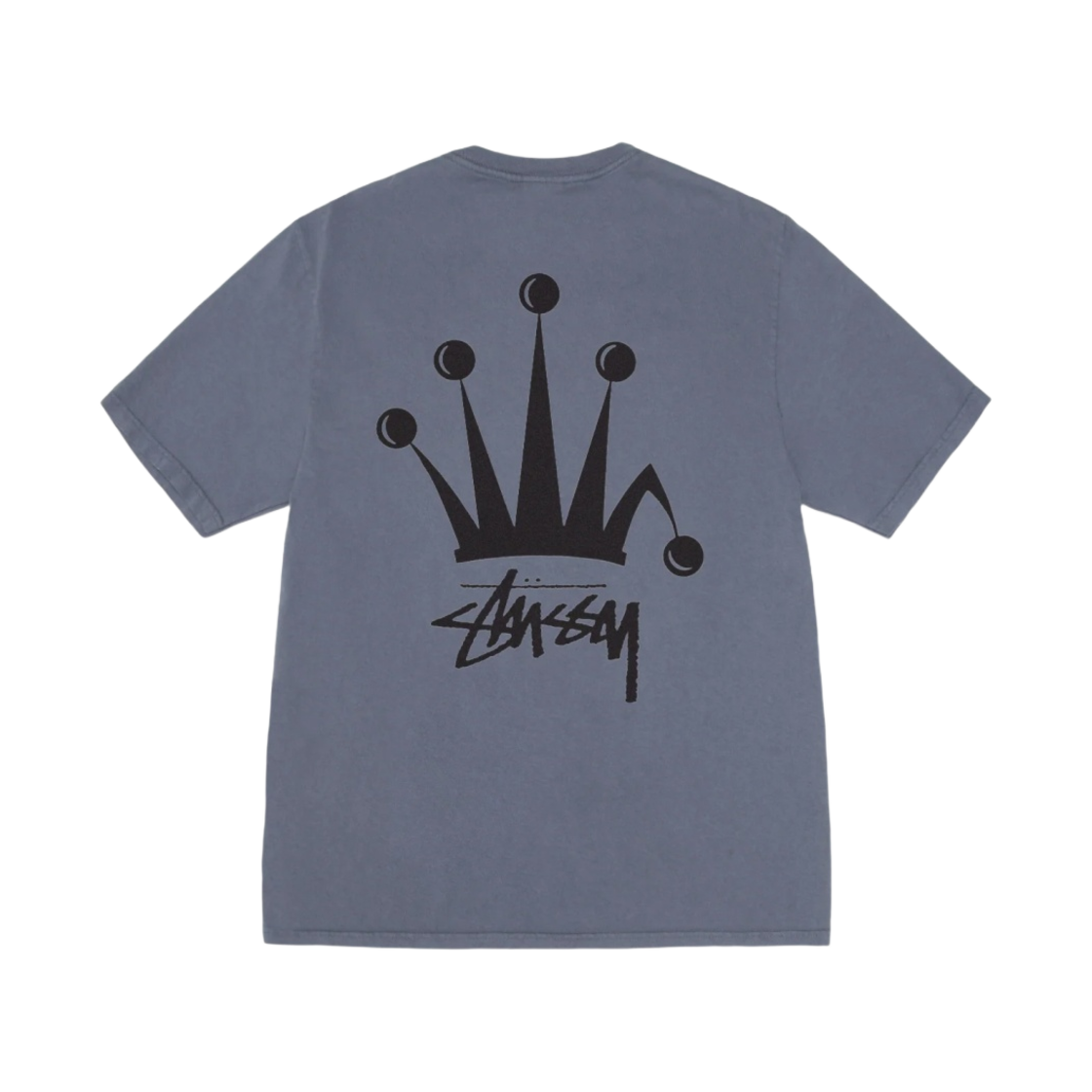 스투시 리갈 크라운 피그먼트 다이드 티셔츠 인디고(Stussy Regal Crown Pigment Dyed T-Shirt Indigo)