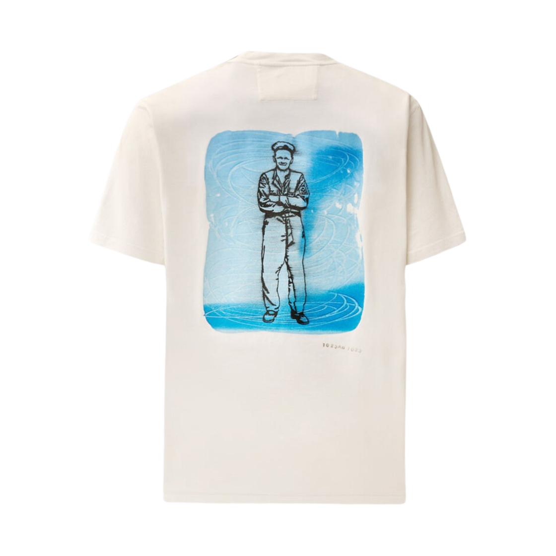 C.P. 컴퍼니 24/1 저지 아티저널 브리티시 세일러 티셔츠 거즈 화이트 - 24SS(C.P. Company 24/1 Jersey Artisanal British Sailor T-Shirt Gauze White - 24SS) - 2