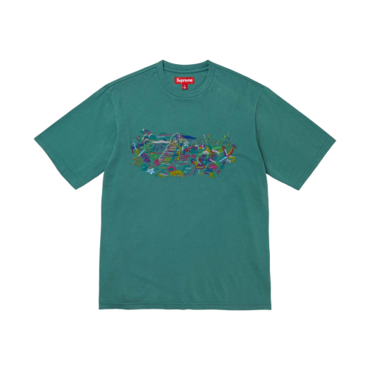 Supreme Machu Picchu S/S Top Teal - 24SS