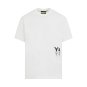 Y-3 Graphic Logo Short Sleeve T-Shirt White