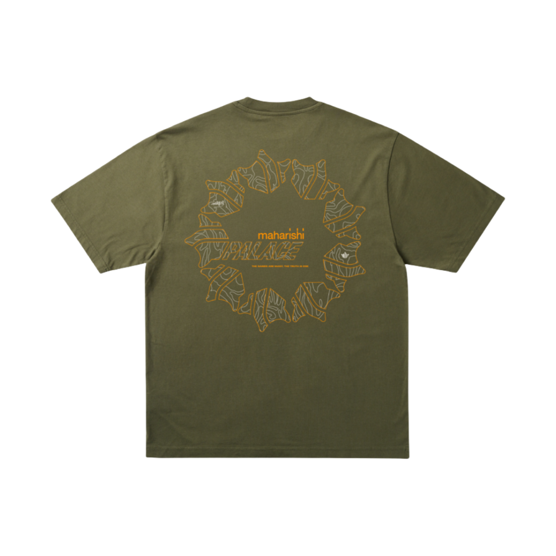 팔라스 x 마하리시 템플 스타 티셔츠 올리브 - 25SS(Palace x Maharishi Templea Star T-Shirt Olive - 25SS)