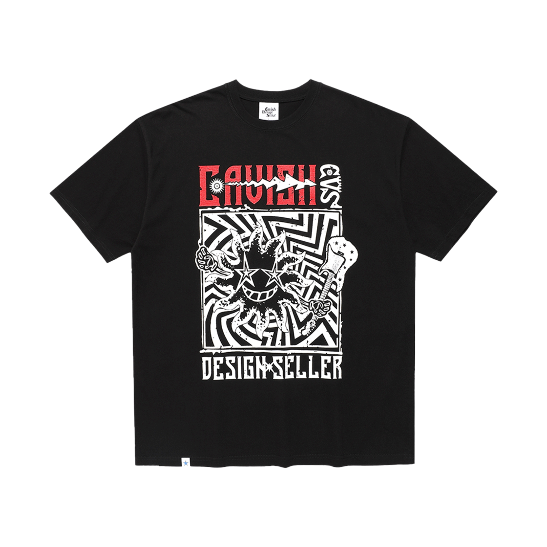 CV2FMUT508ABK CAVISH High Sunny SS Tee Black