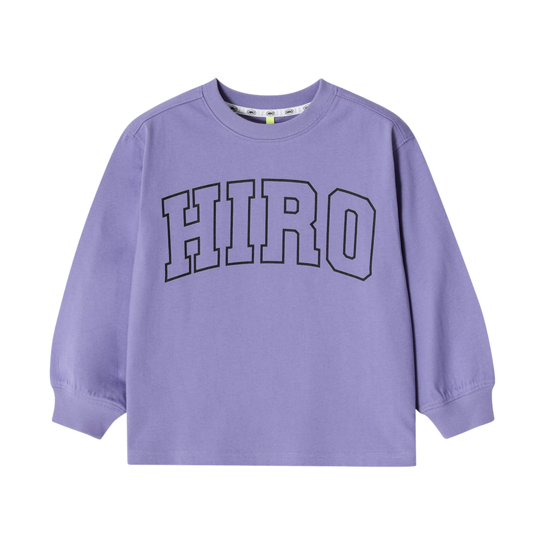 (키즈) 히로 블랭크 롱슬리브 티셔츠 애쉬 퍼플((Kids) Hiro Blank Long Sleeve T-Shirt Ash Purple)