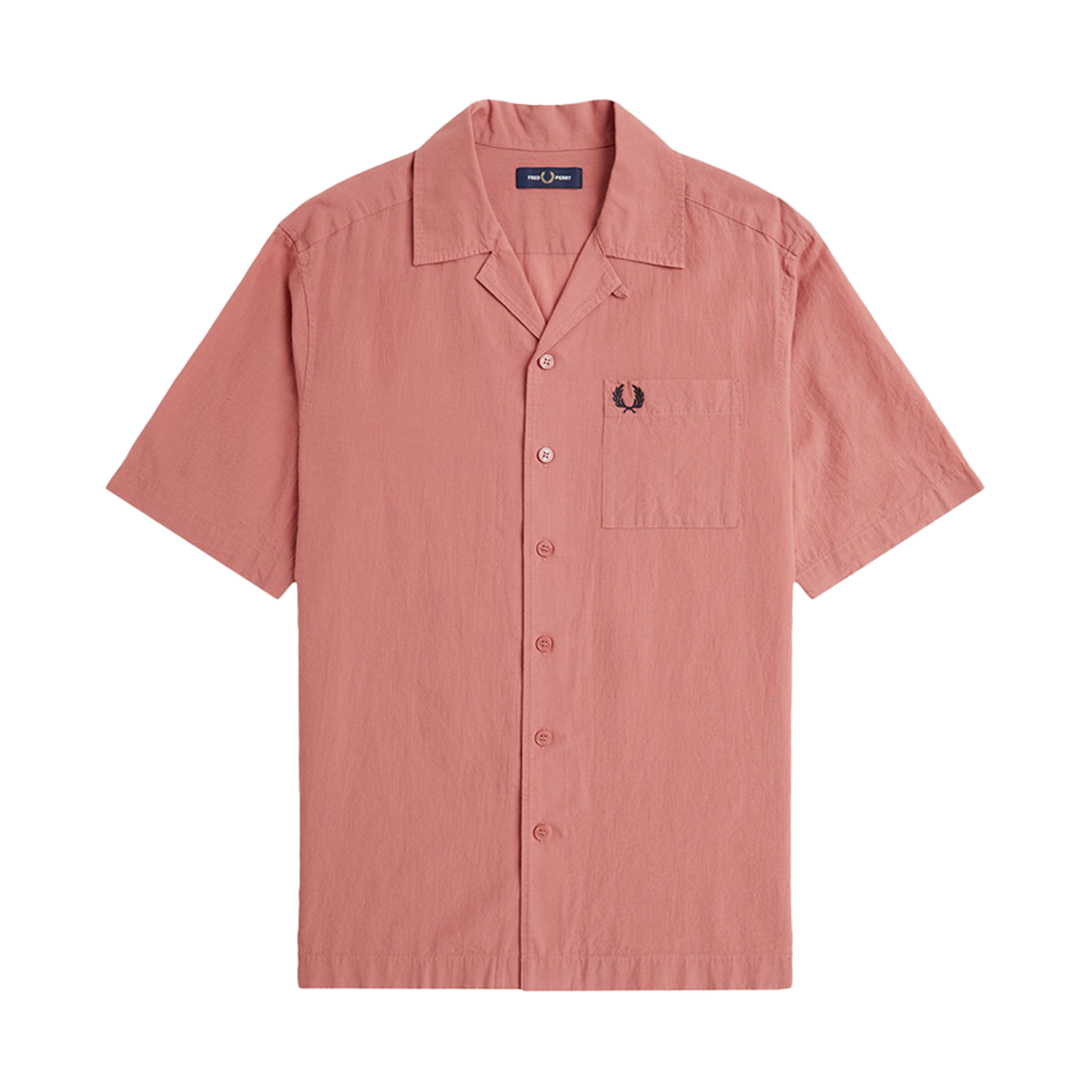 AFPM2517762-X90 Fred Perry Lightweight Texture Revere Collar Shirt Putty Pink