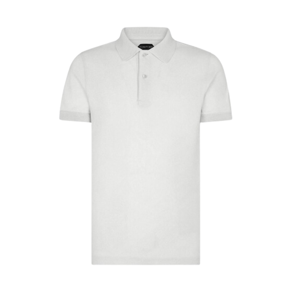 JPS002-JMC007S23-AW100 Tom Ford Tennis Piquet Polo Ecru