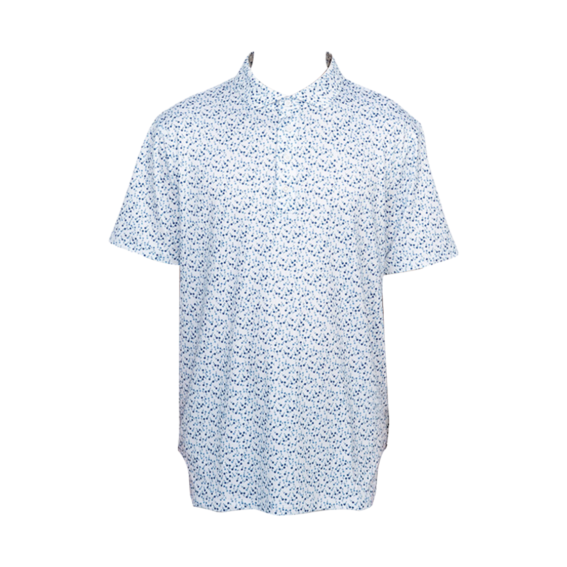 GMP000002 G/Fore Aye Poppy Tech Jersey Modern Spread Collar Polo Snow