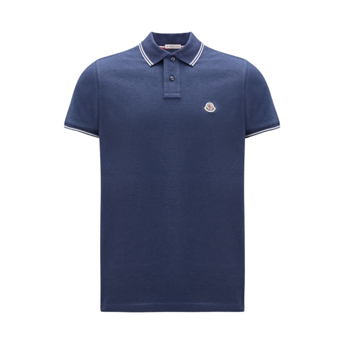 몽클레르 로고 폴로 셔츠 다크 인디고 블루 - 23SS(Moncler Logo Polo Shirt Dark Indigo Blue - 23SS) - 1