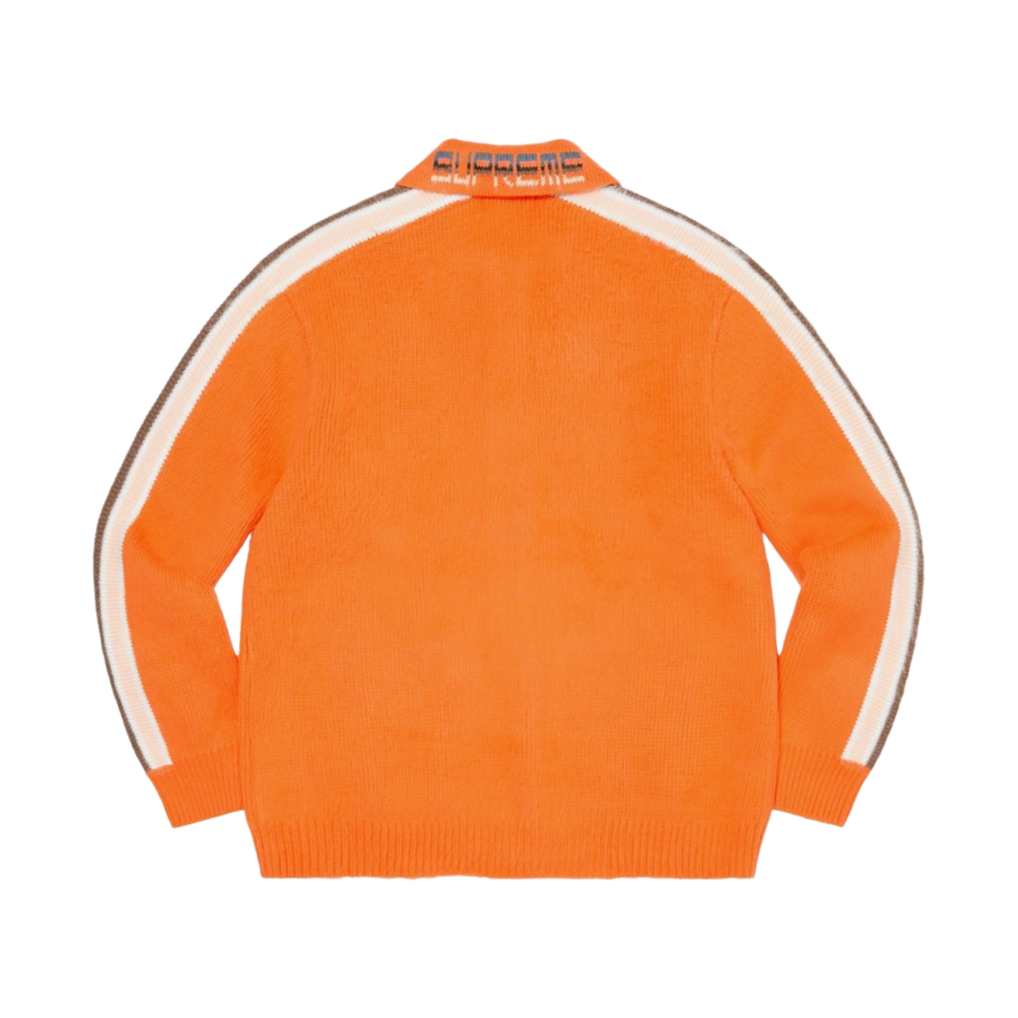 슈프림 슬리브 스트라이프 집업 스웨터 오렌지 - 23SS(Supreme Sleeve Stripe Zip Up Sweater Orange - 23SS) - 2