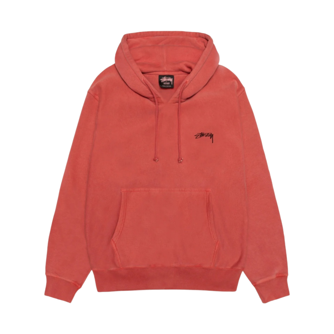 스투시 스무스 스탁 피그먼트 다이트 후드 구아바(Stussy Smooth Stock Pigment Dyed Hoodie Guava) - 1