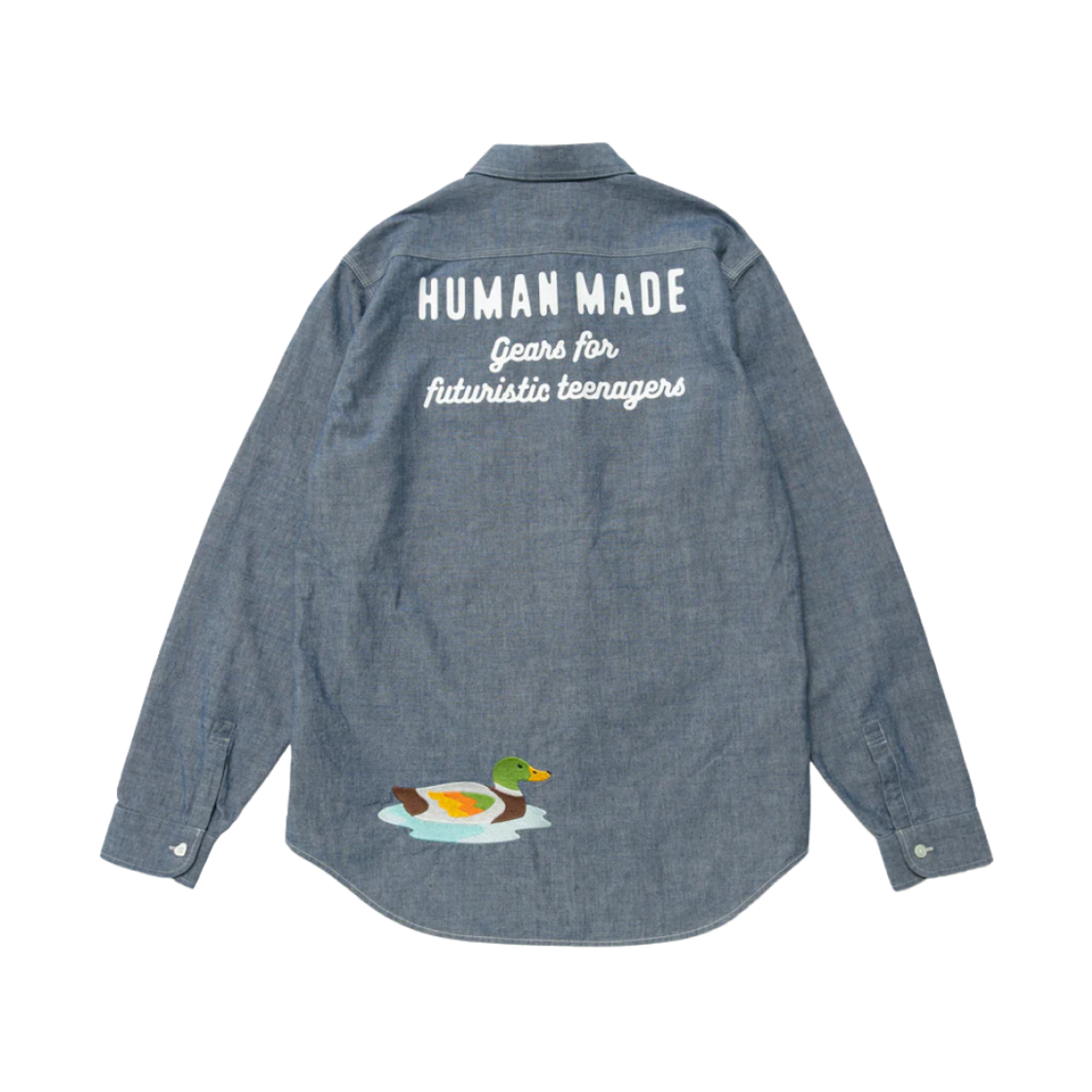 휴먼 메이드 샴브레이 롱슬리브 셔츠 블루(Human Made Chambray L/S Shirt Blue) - 2