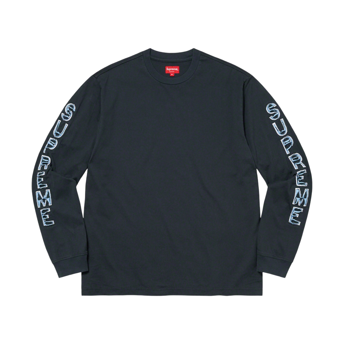 슈프림 컷 아웃 롱슬리브 탑 워시드 네이비 - 22FW(Supreme Cut Out L/S Top Washed Navy - 22FW) - 1