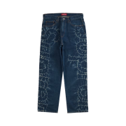 Supreme Shibori Loose Fit Jean Rigid Indigo - 23SS