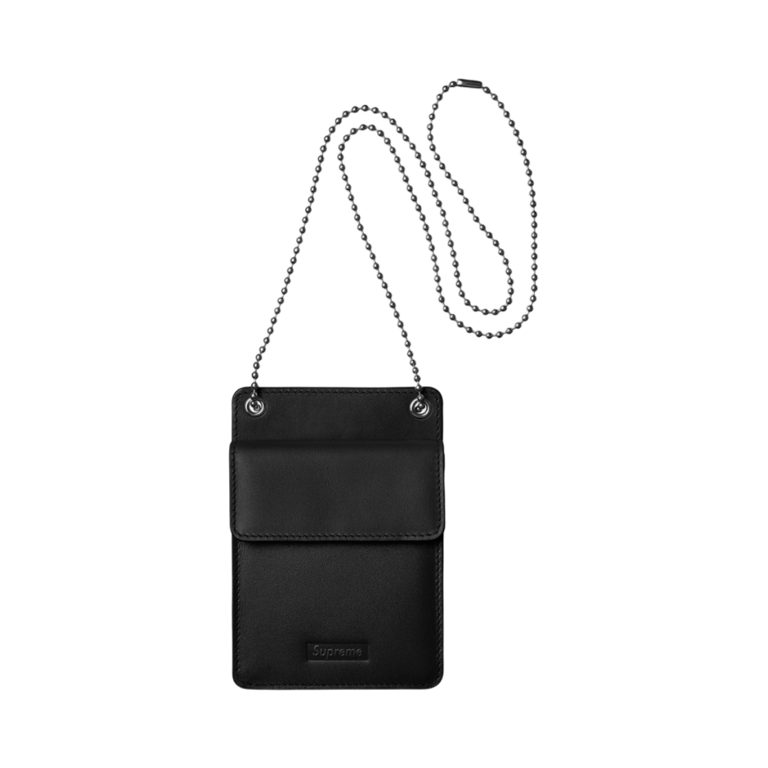 - Supreme Leather ID Holder Wallet Black - 18FW