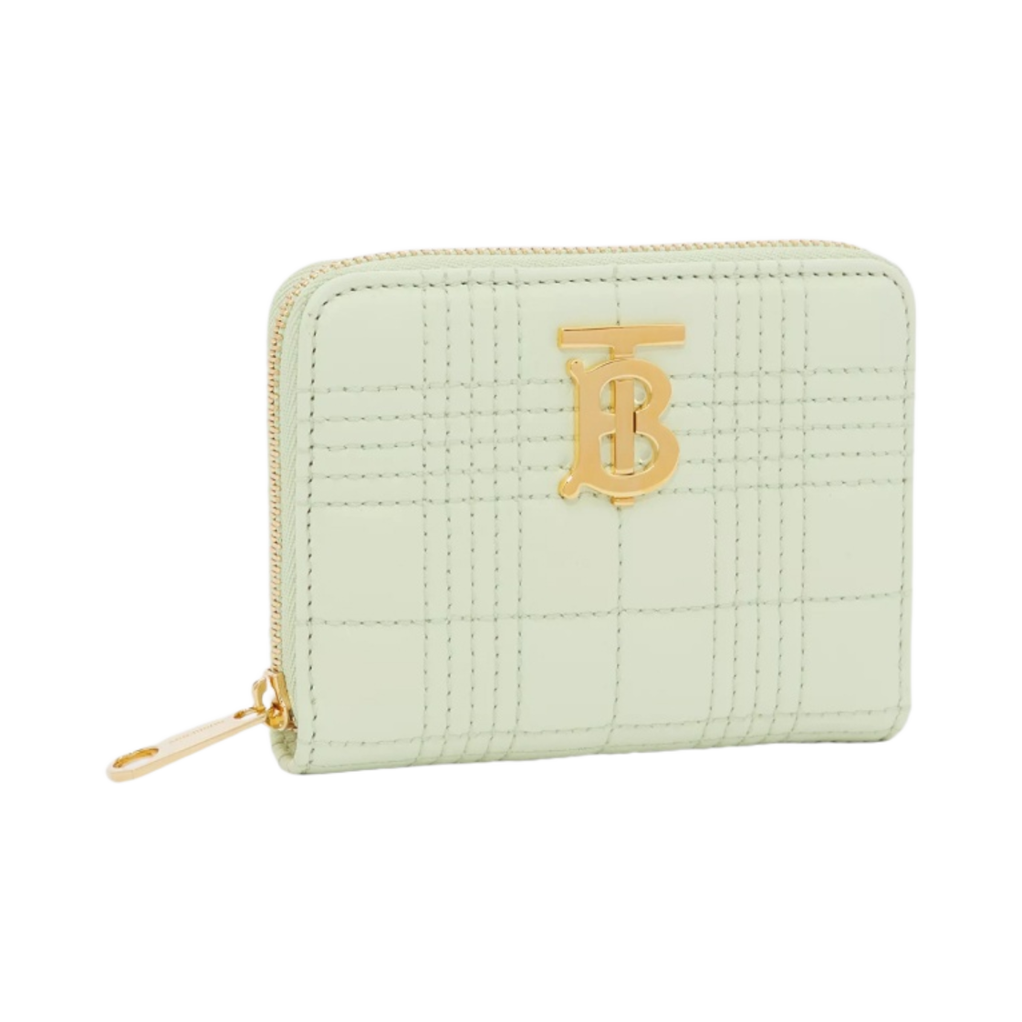 버버리 퀼티드 레더 롤라 지퍼 지갑 피스타치오(Burberry Quilted Leather Lola Zip Wallet Pistachio) - 3