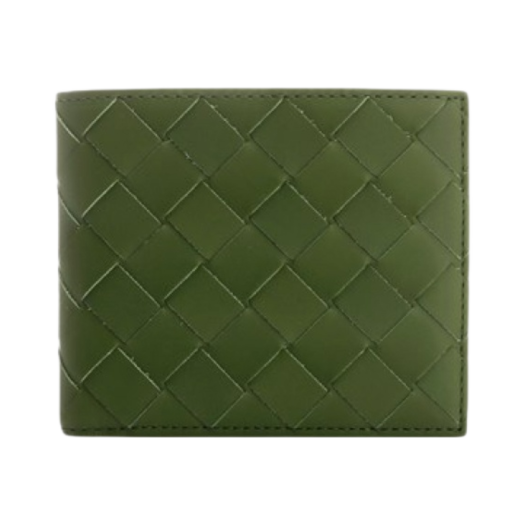 Bottega Veneta Intrecciato Bi-Fold Wallet Avocado