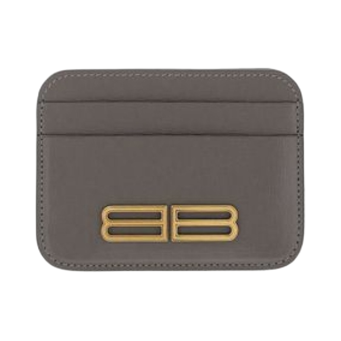 6748542101O1404 Balenciaga Stripe Embossed Calfskin Gossip Card Holder Dark Grey
