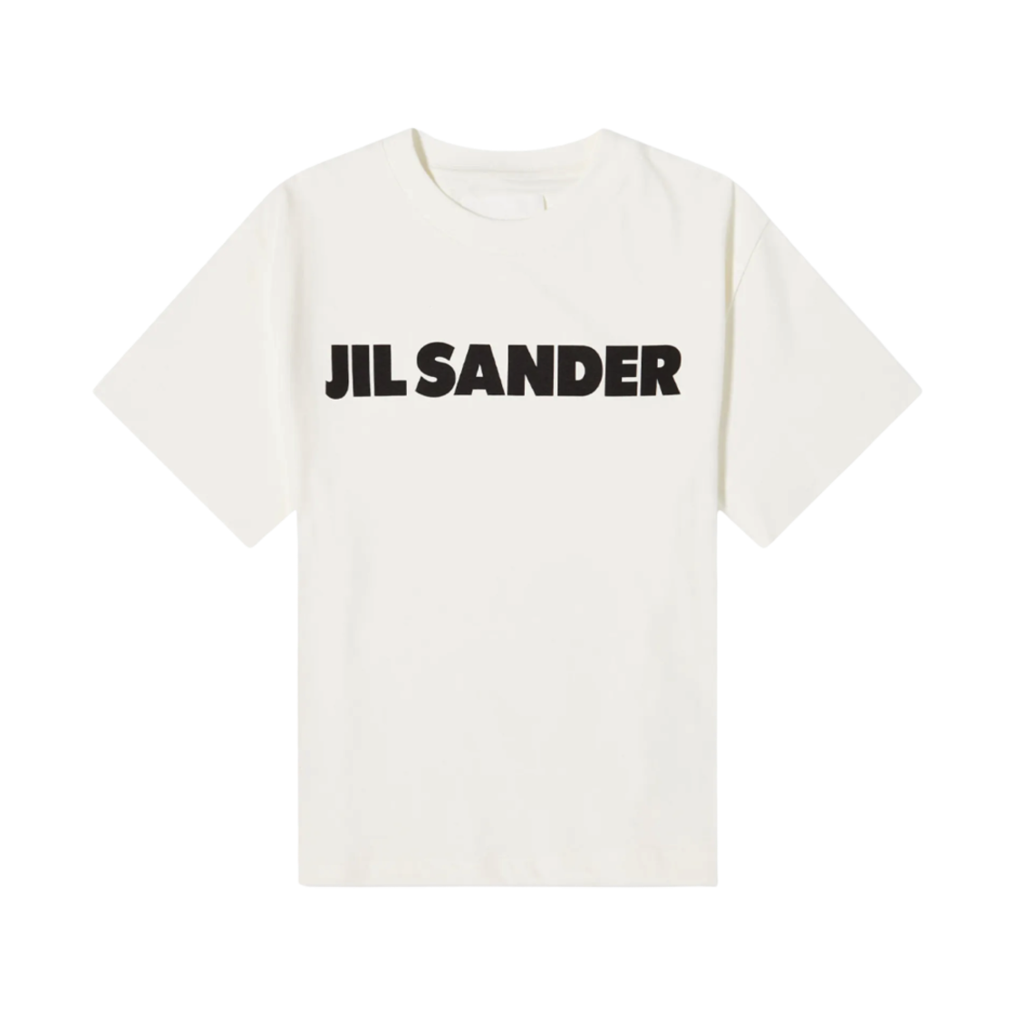 (W) 질 샌더 로고 티셔츠 내츄럴 - 23SS((W) Jil Sander Logo T-Shirt Natural - 23SS)
