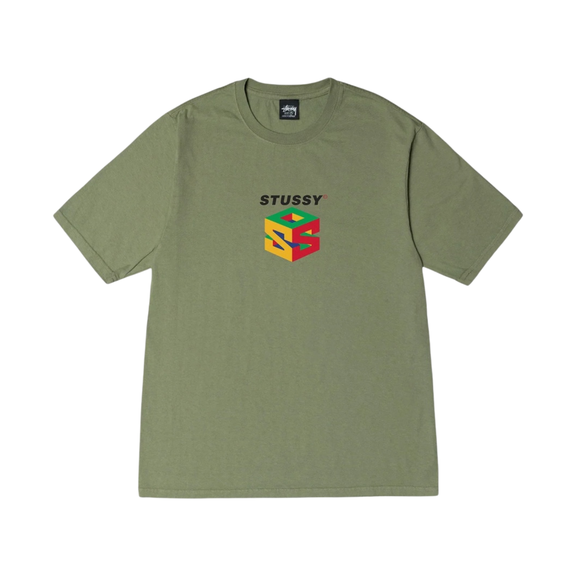 스투시 S64 피그먼트 다이드 티셔츠 아티초크(Stussy S64 Pigment Dyed T-Shirt Artichoke) - 1