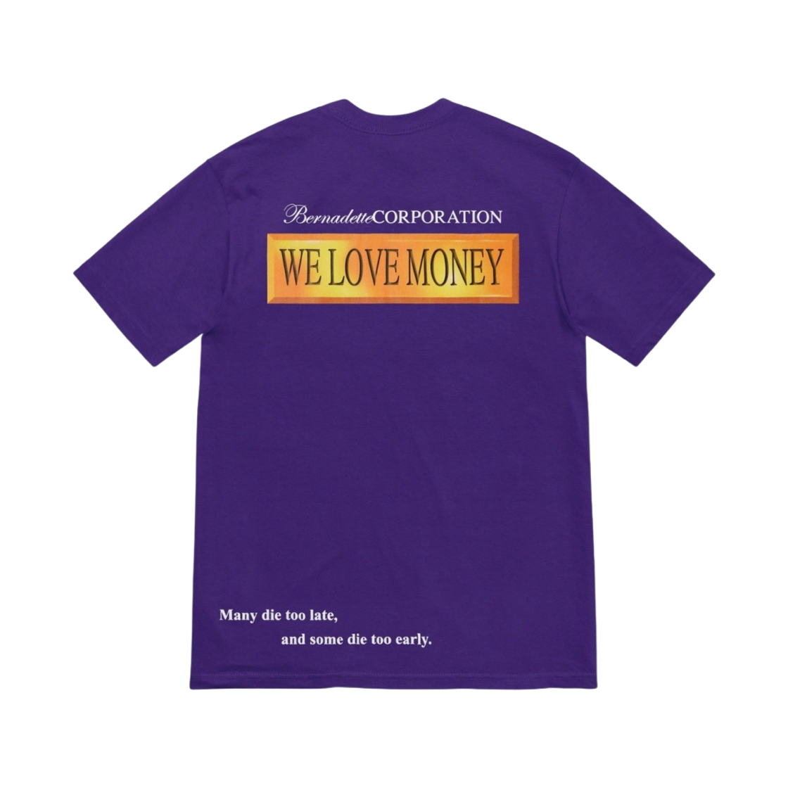슈프림 x 베르나데트 코퍼레이션 머니 티셔츠 퍼플 - 23SS(Supreme x Bernadette Corporation Money T-Shirt Purple - 23SS) - 2