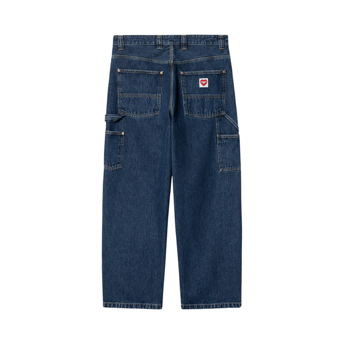 칼하트 WIP 내쉬 루즈 핏 더블 니 팬츠 블루 스톤 워시드(Carhartt WIP Nash Loose Fit Double Knee Pants Blue Stone Washed)