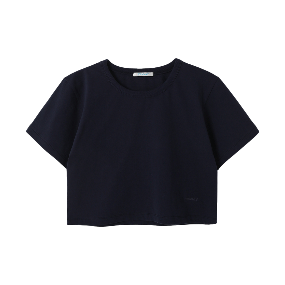 P0000BTS Tannat T/T Embroidery Crop T-Shirt Navy