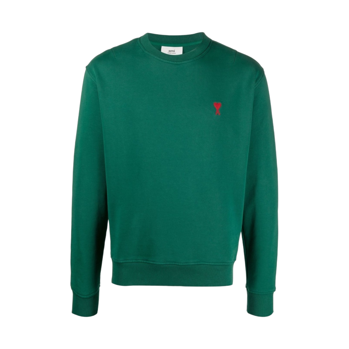 아미 스몰 하트 로고 스웨트셔츠 그린 - 21FW(AMI de Coeur Sweatshirt Green - 21FW) - 1