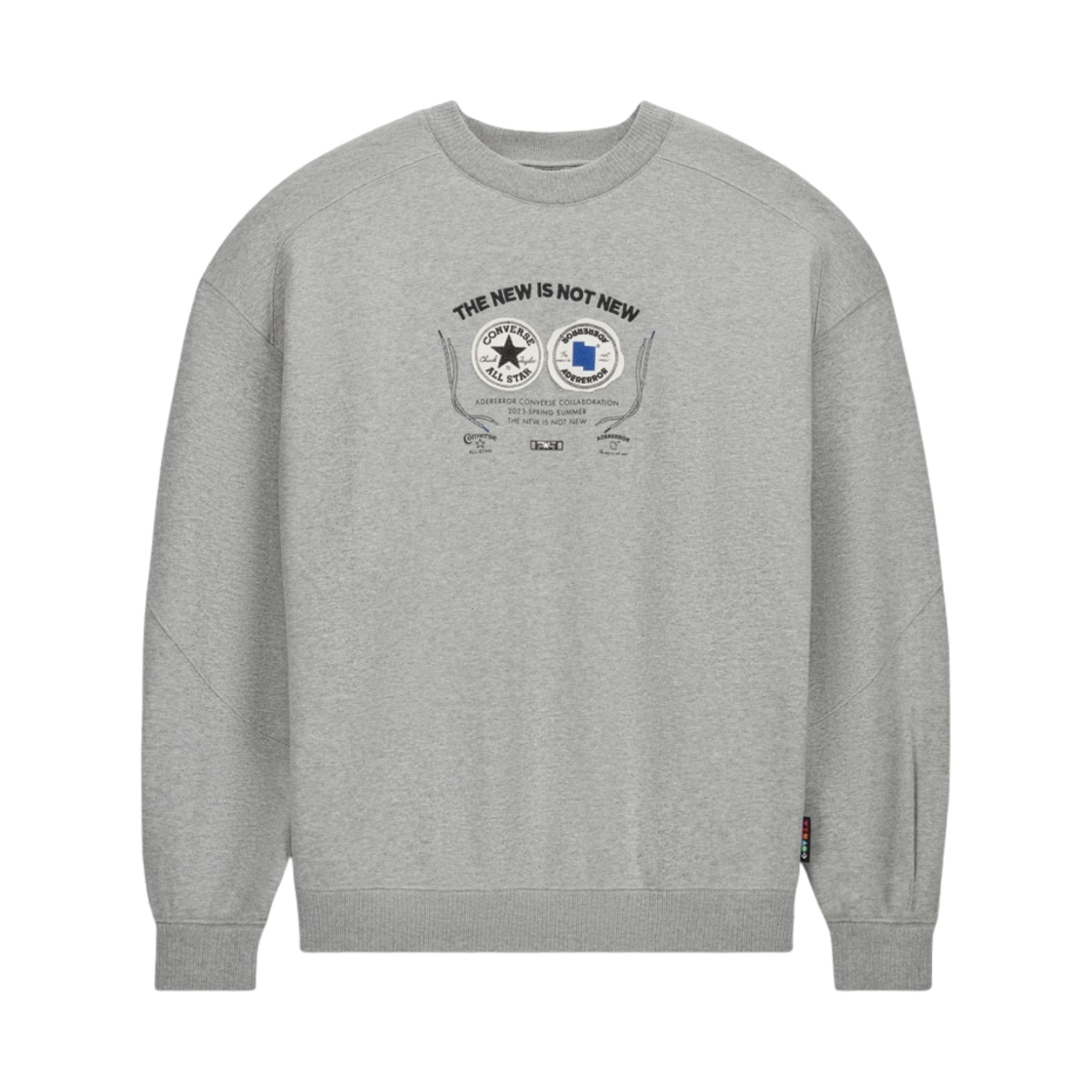 컨버스 x 아더에러 쉐입스 크루넥 스웨트셔츠 빈티지 그레이 헤더(Converse x Ader Error Shapes Crewneck Sweatshirt Vintage Grey Heather)