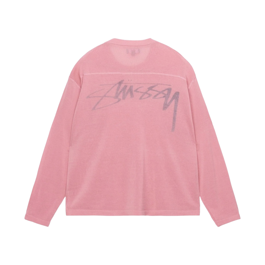 117181 Stussy Football Sweater Pink