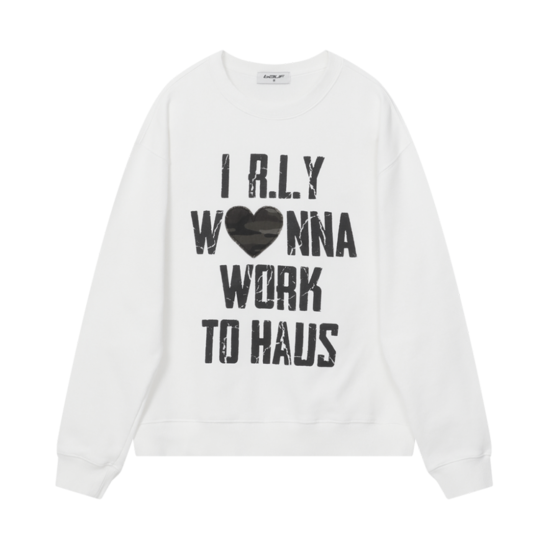 BT24FW-UWHT1 BAUF R.L.Y Sweatshirt White