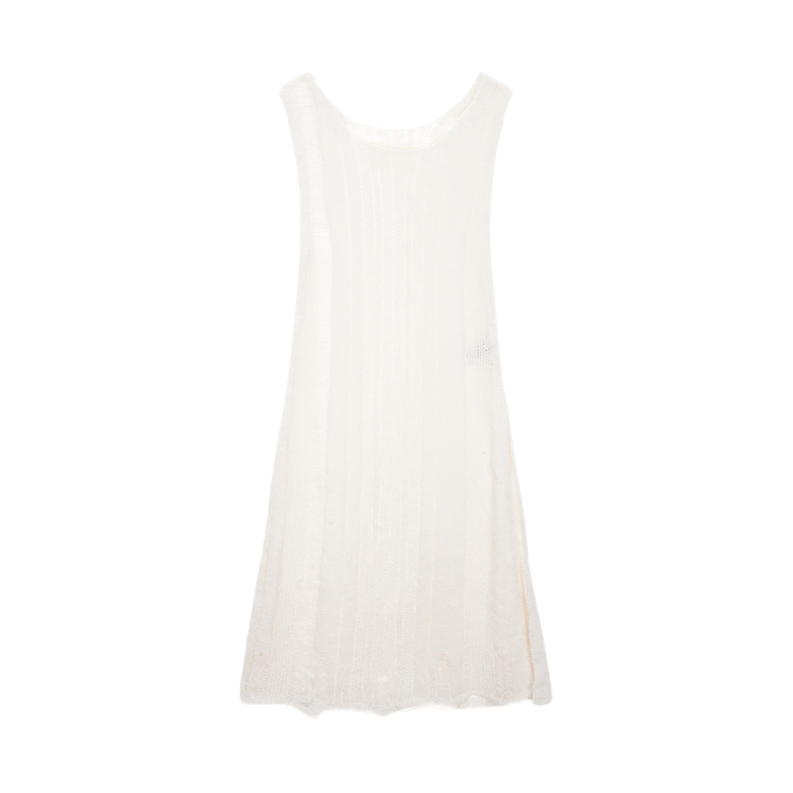 (W) 마뗑킴 스트라이프 청키 니트 드레스 아이보리((W) Matin Kim Stripe Chunky Knit Dress Ivory) - 2