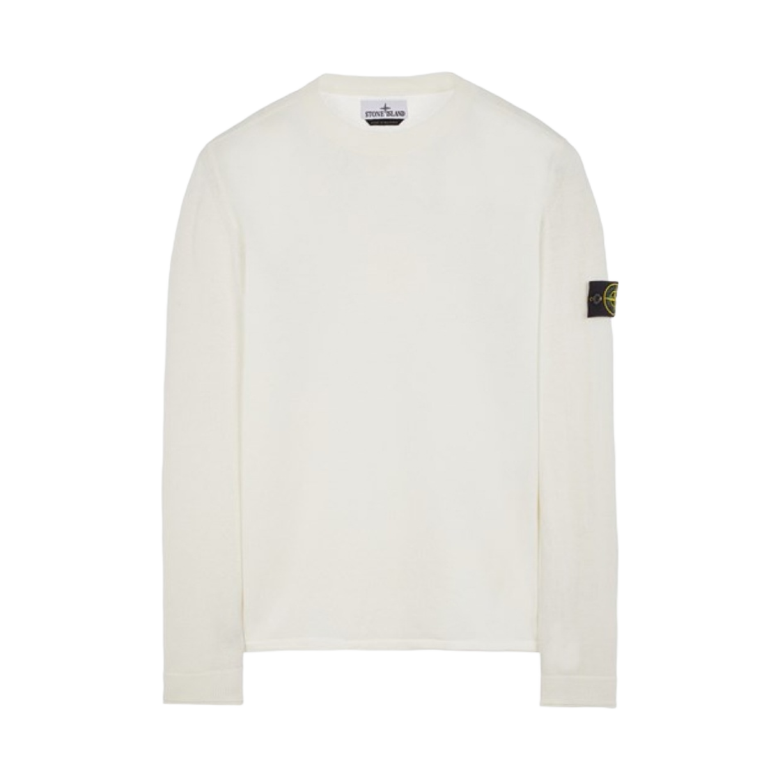 스톤 아일랜드 532B9 크루넥 니트탑 화이트 - 23SS(Stone Island 532B9 Crewneck Knit White - 23SS) - 1