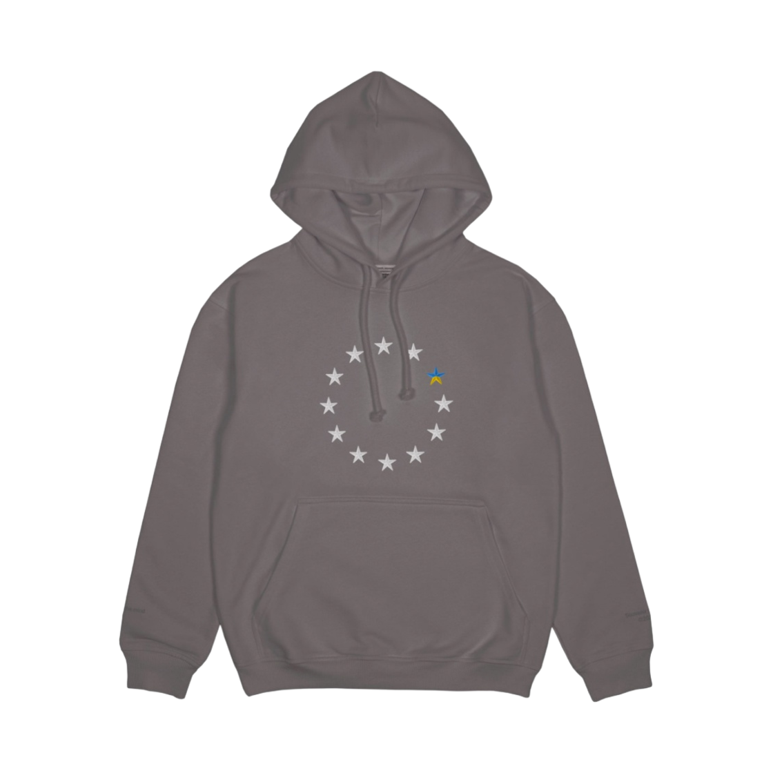 수베니어 오피셜 x 더스트 우크라이나 후드 다크 그레이(Souvenir Official x Dust EUkraine Hoodie Dark Grey)