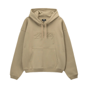 Stussy Relaxed Oversized Hoodie Khaki