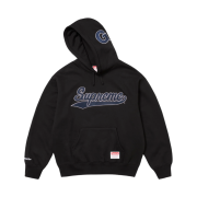 Supreme Mitchell & Ness NCAA Hooded Sweatshirt Black - 24FW