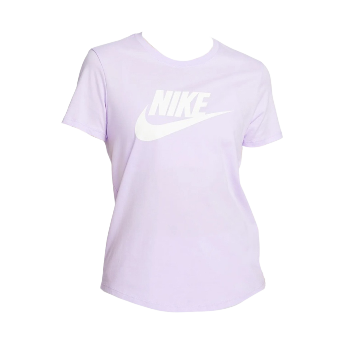 DX7907-545 (W) Nike NSW Essential Logo T-Shirt Violet Mist White - Asia