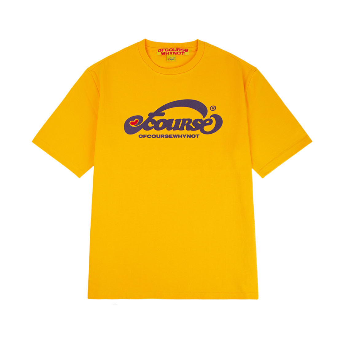 OW42TRU01_Y ofcoursewhynot Soul Mate T-Shirt Yellow