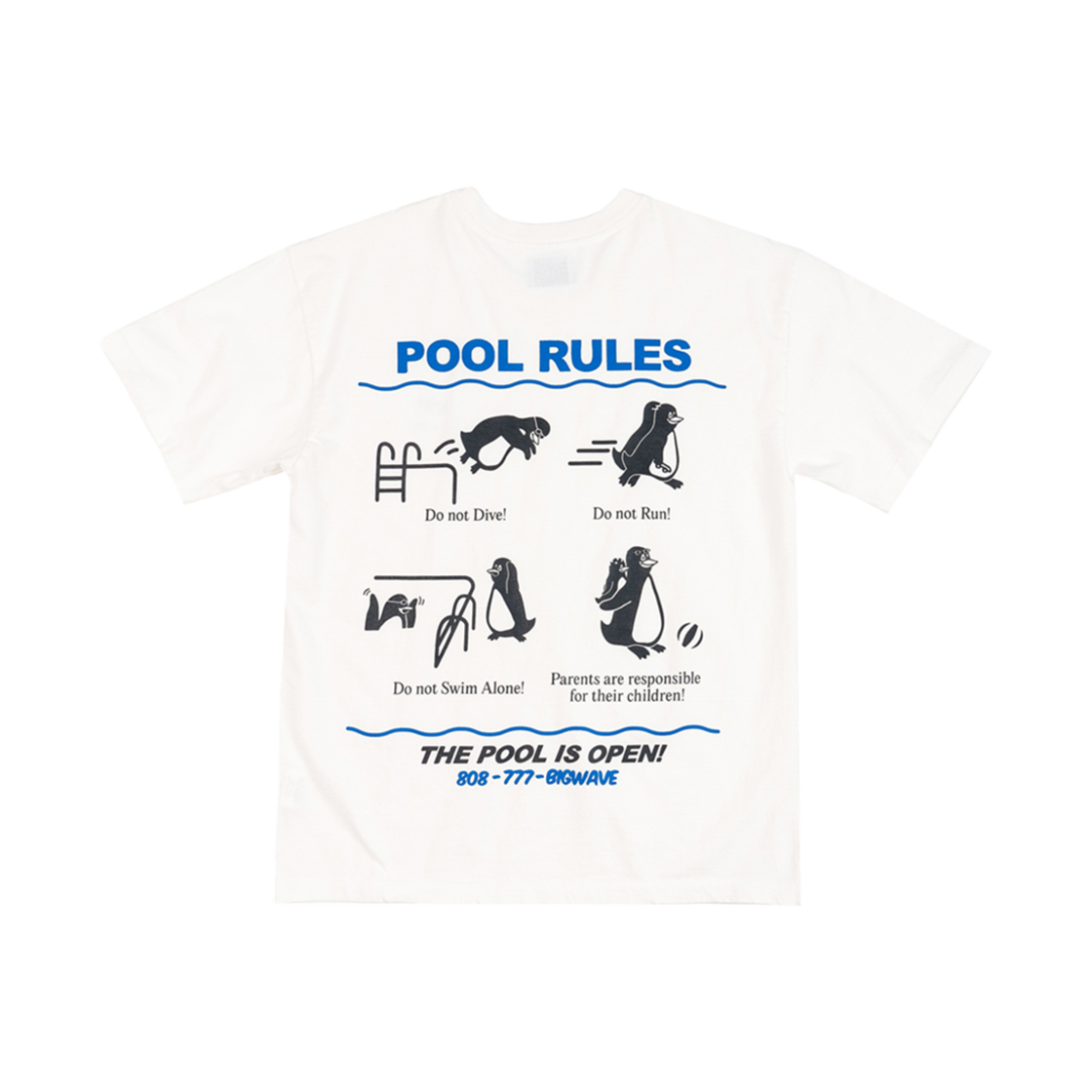 빅웨이브 컬렉티브 두 낫 다이빙! 티셔츠 오프화이트(Bigwave Collective Do Not Dive T-Shirt Off White) - 1