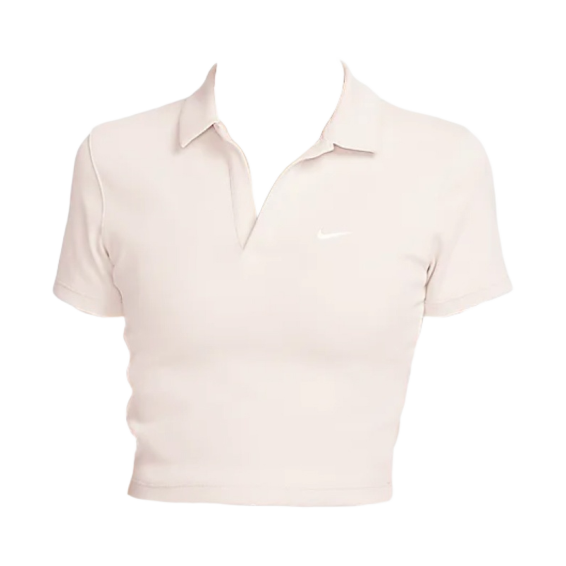 DV7884-104 (W) Nike NSW Essential Short Sleeve Polo Top Light Orewood Brown - US/EU