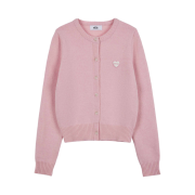 (W) Emis Heart Wappen Cardigan Pink