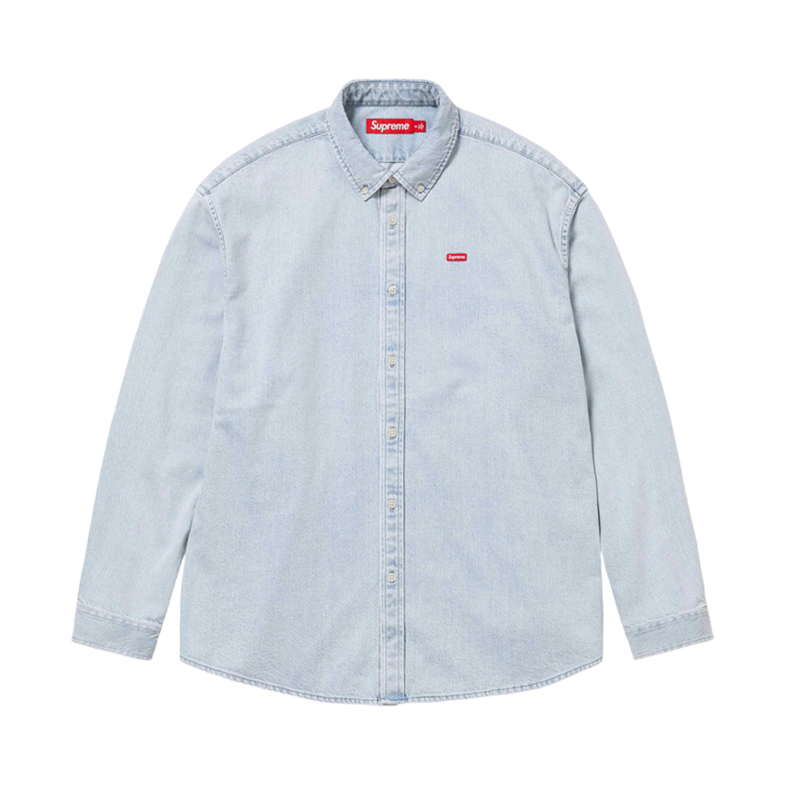 슈프림 스몰 박스 셔츠 워시드 블루 - 24SS