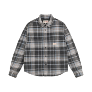 Stussy Heavy Washed Plaid Shirt Blue