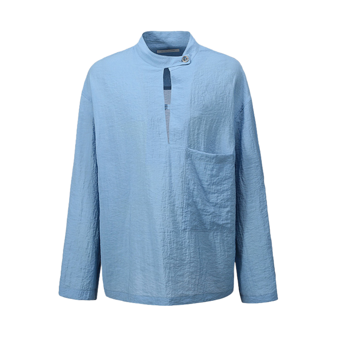 LH2511SH002EBL LE17SEPTEMBRE Band Neck Pullover Shirt Blue