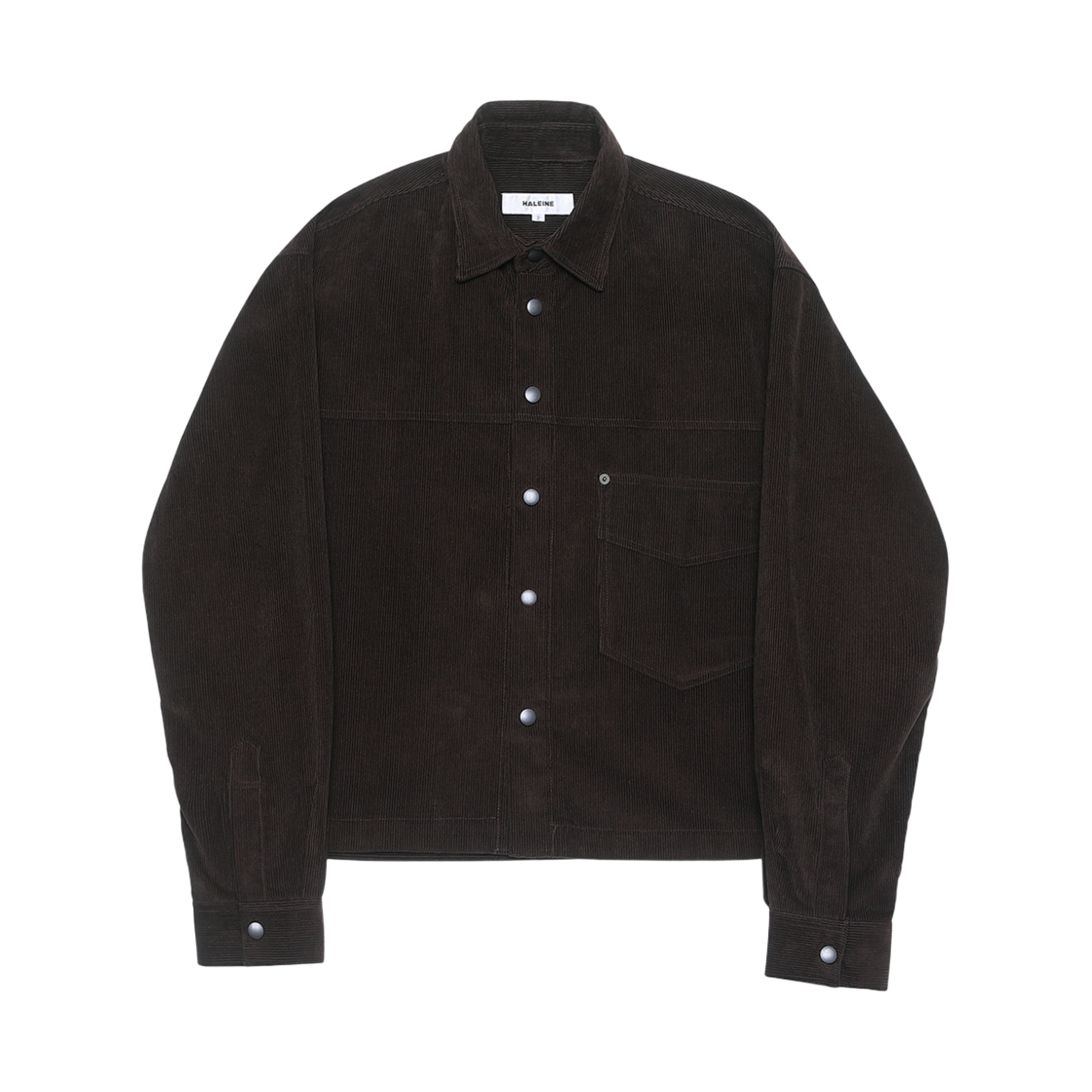 알렌느 크롭드 코듀로이 셔츠 브라운