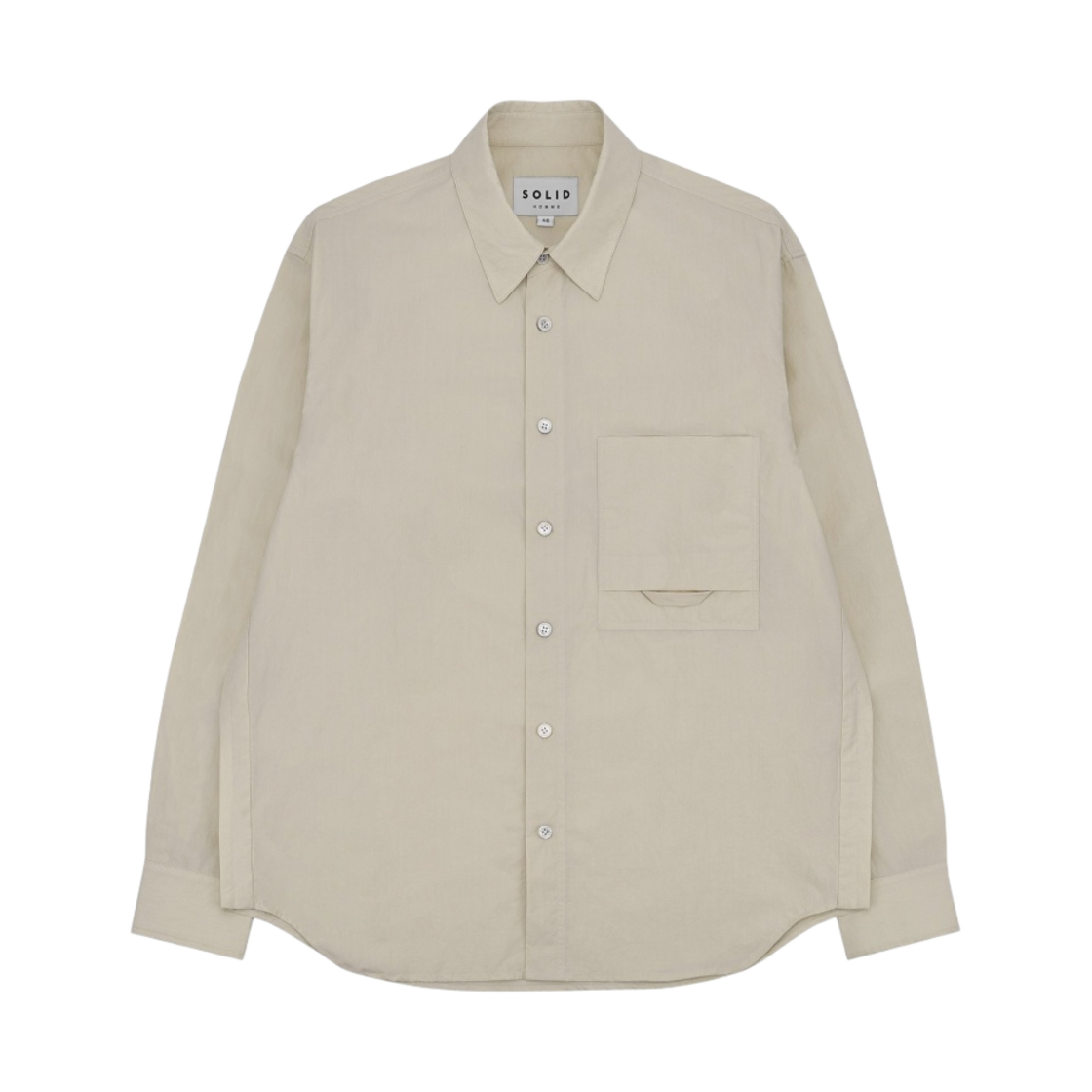 솔리드 옴므 백로고 셔츠 베이지 - 23SS(Solid Homme Back Logo Shirt Beige - 23SS)