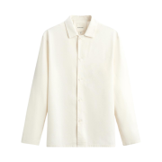 Zara x Nanushka Silk Shirt Oyster White