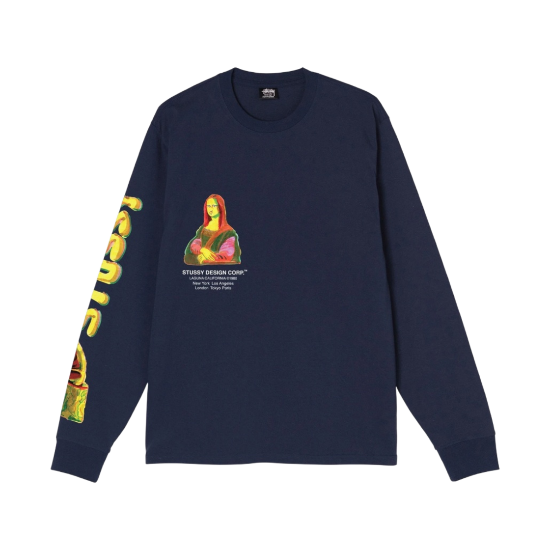 스투시 갤러리 롱슬리브 티셔츠 네이비(Stussy Gallery LS T-Shirt Navy) - 1