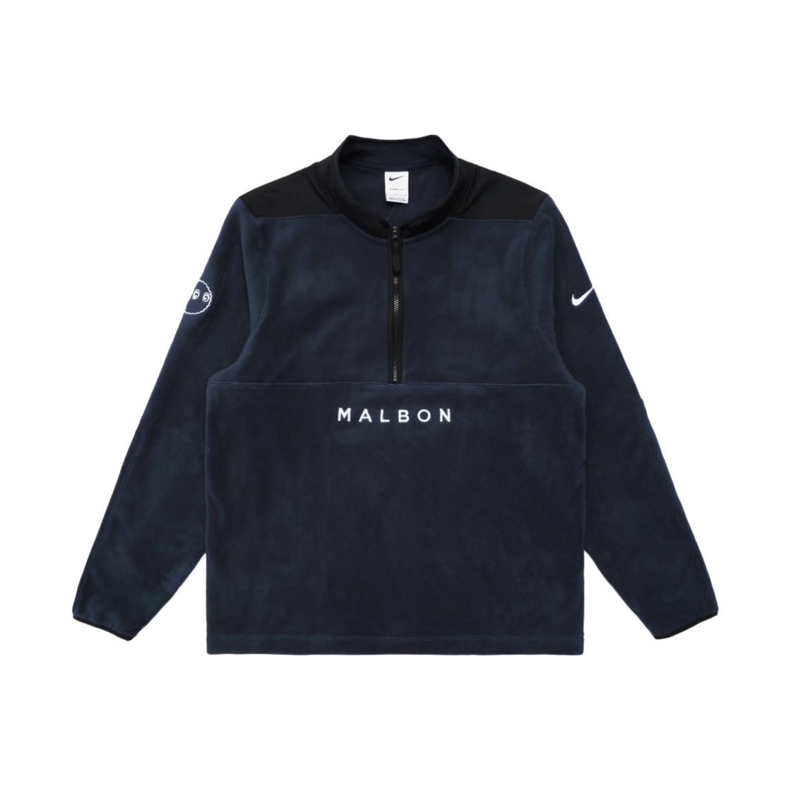 말본 골프 x 나이키 써마핏 빅토리 하프 집 탑 컬리지 네이비(Malbon Golf x Nike Therma-Fit Victory Half Zip Top College Navy)